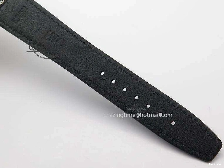 MIROTIME 0309 UrbanStyle Portuguese Tourbillon Power Reserve Moonphase SS White Dial On Black Leather Strap 7318